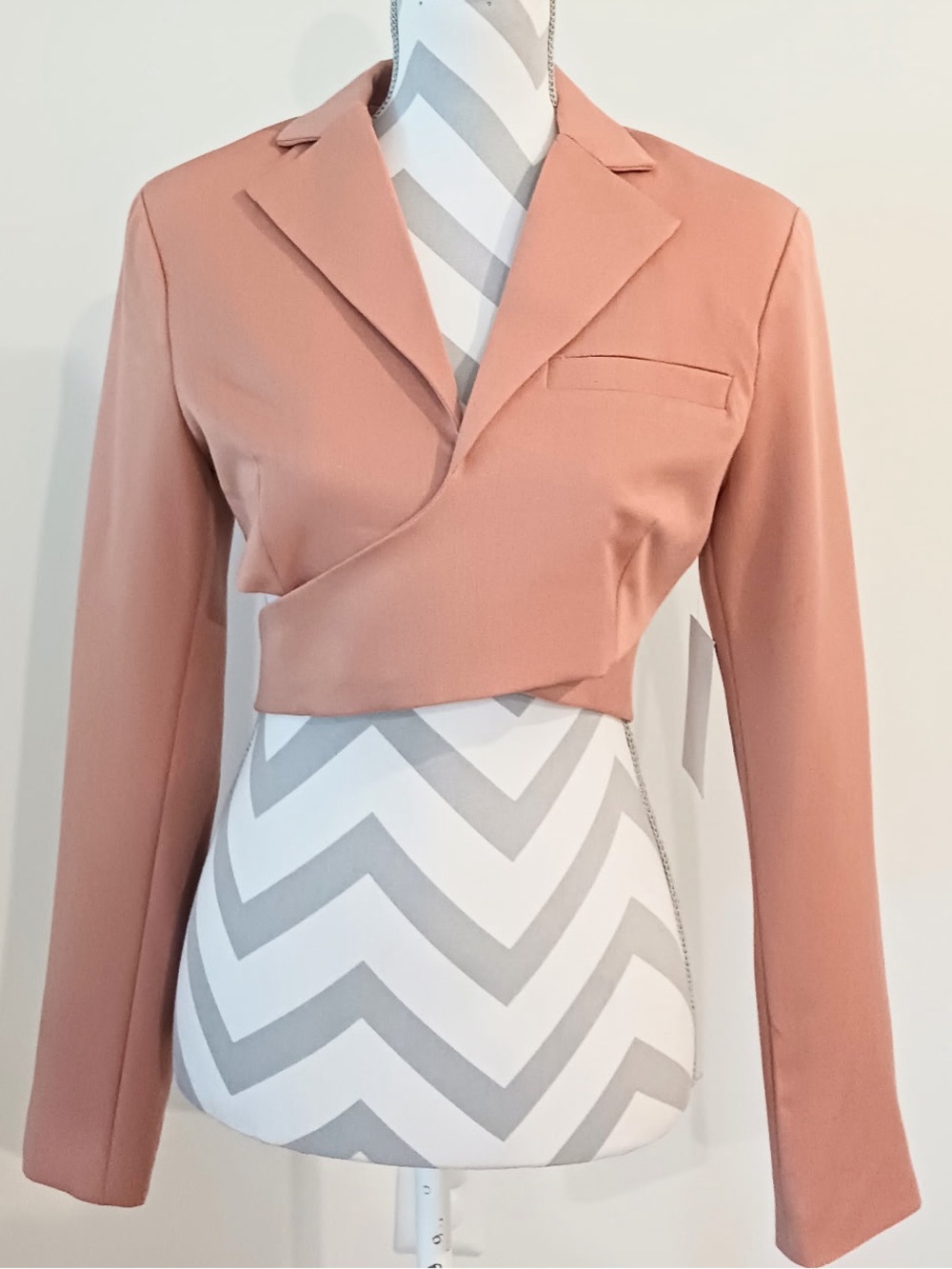 NA-KD Jackets & Blazers/NA-KD Wrap Blazer, Notched lapel, Crossover V-neck,NWT